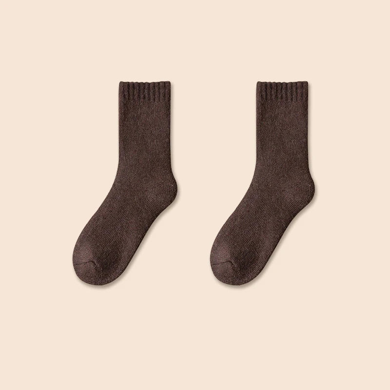 Thermal Wool Cashmere Socks Winter Thicken Unisex Snow and Floor Socks-Socks & Tights-Arimonz-brown-US 3-7-Arimonz