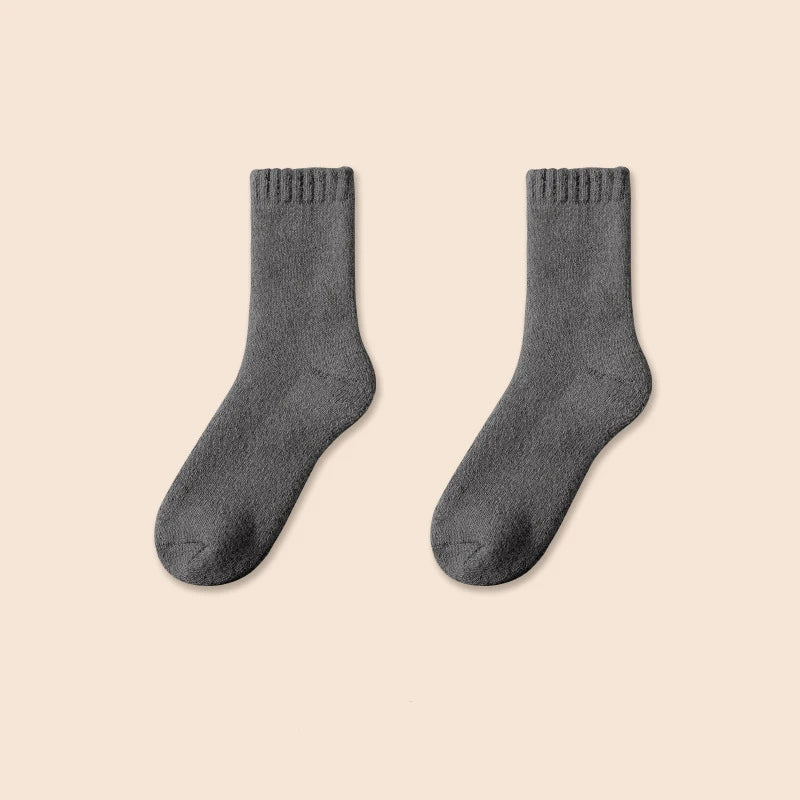 Thermal Wool Cashmere Socks Winter Thicken Unisex Snow and Floor Socks-Socks & Tights-Arimonz-dark grey-US 3-7-Arimonz