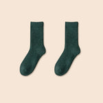 Thermal Wool Cashmere Socks Winter Thicken Unisex Snow and Floor Socks-Socks & Tights-Arimonz-green-US 3-7-Arimonz