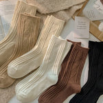 Thicken Thermal Cashmere Wool Solid Color 6 Pairs Winter Warm Socks-Socks & Tights-Arimonz-Arimonz
