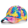 Tie-Dye Baseball Cap Multicolor Irregular Print Streetwear Outdoor Hat-Women's Caps-Arimonz-Arimonz