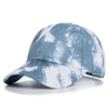 Tie-Dye Baseball Cap Multicolor Irregular Print Streetwear Outdoor Hat-Women's Caps-Arimonz-Blue-21-23in-Arimonz