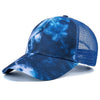 Tie-Dye Baseball Cap Multicolor Irregular Print Streetwear Outdoor Hat-Women's Caps-Arimonz-Navy Blue 2-21-23in-Arimonz