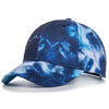 Tie-Dye Baseball Cap Multicolor Irregular Print Streetwear Outdoor Hat-Women's Caps-Arimonz-Navy Blue-21-23in-Arimonz