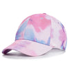 Tie-Dye Baseball Cap Multicolor Irregular Print Streetwear Outdoor Hat-Women's Caps-Arimonz-Pink-21-23in-Arimonz