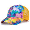 Tie-Dye Baseball Cap Multicolor Irregular Print Streetwear Outdoor Hat-Women's Caps-Arimonz-Yellow 2-21-23in-Arimonz