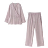 Tie-Front Two Piece Outfit Wide Leg and Blazer Suit Spring Office Chic-Wear To Work Sets-Arimonz-Light Pink Suit-XS-Arimonz