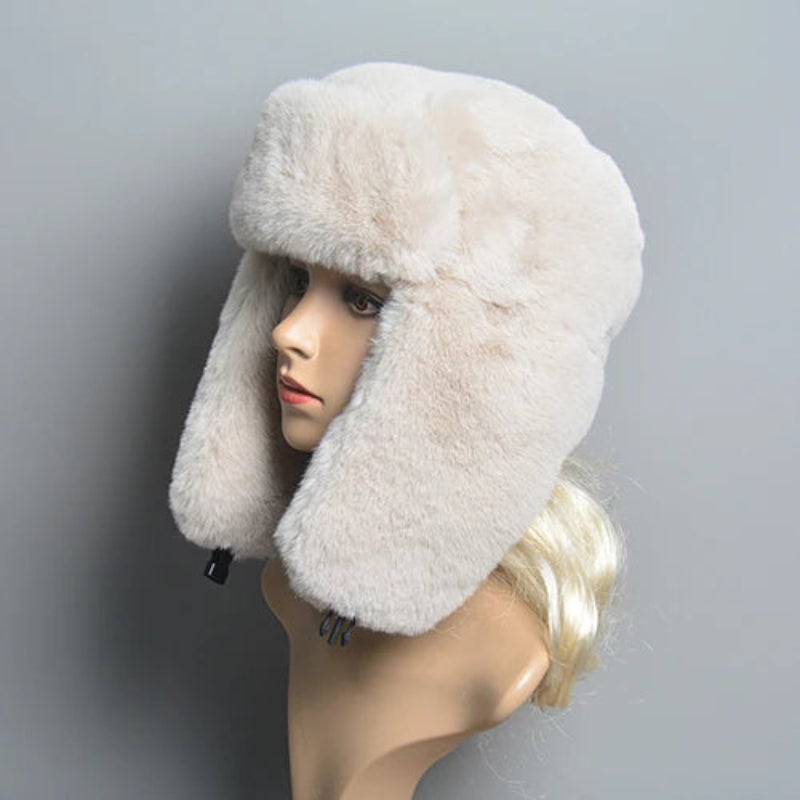 Trapper Windproof Warm Earflap Bonnet Bomber Hat Snow Caps Winter Hat-Winter Hats-Arimonz-Light khaki-Suitable (55cm-61cm) 22-24 inches-Arimonz