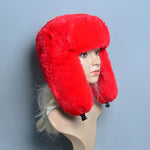 Trapper Windproof Warm Earflap Bonnet Bomber Hat Snow Caps Winter Hat-Winter Hats-Arimonz-Red-Suitable (55cm-61cm) 22-24 inches-Arimonz