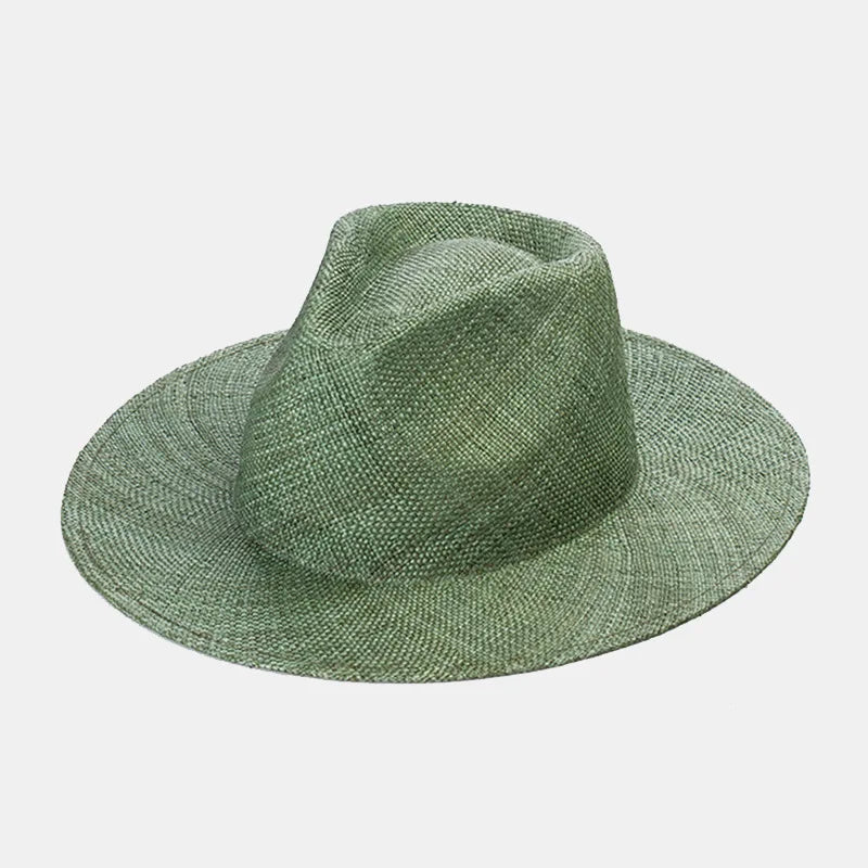 Treasure Grass Straw Hat Summer Lightweight Beach Big Eaves Straw Hat-Summer Hats-Arimonz-Matcha green-M 56-58cm/22"-Arimonz