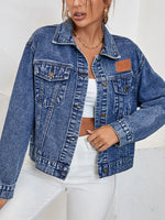 Turn-down Collar Loose Denim Jacket Single Breasted Casual Jean Jacket-Jean Jackets-Arimonz-Arimonz
