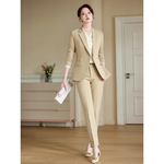 Two-piece Trouser Pants and Suit Jacket Stylish Professional Suit Set-Wear To Work Sets-Arimonz-Arimonz