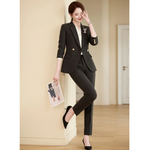 Two-piece Trouser Pants and Suit Jacket Stylish Professional Suit Set-Wear To Work Sets-Arimonz-Arimonz