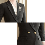Two-piece Trouser Pants and Suit Jacket Stylish Professional Suit Set-Wear To Work Sets-Arimonz-Arimonz