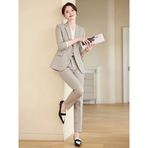 Two-piece Trouser Pants and Suit Jacket Stylish Professional Suit Set-Wear To Work Sets-Arimonz-Arimonz