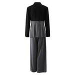 Two Tone Suit Set Office Lightweight Wear Matching Outfit Suit Set-Wear To Work Sets-Arimonz-Arimonz