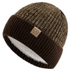 Unisex Two-Tone Winter Hat Fur-Lined Fashion Beanie Knitted Cap-Winter Hats-Arimonz-Arimonz