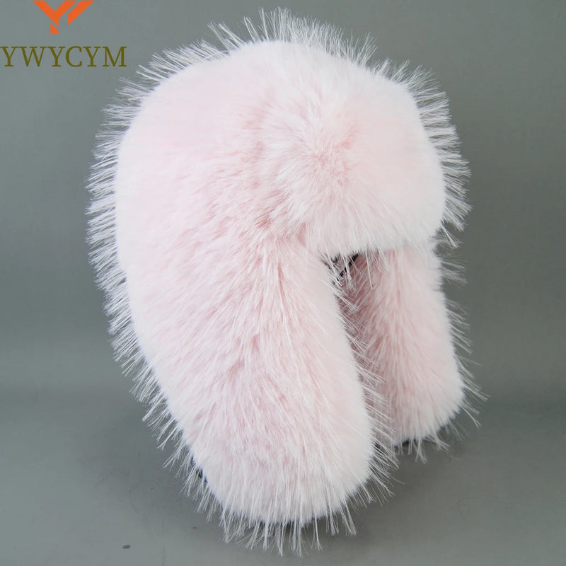 Unisex Winter Earflap Cap High-end Luxury Fur Warm Ear Cap Hat-Winter Hats-Arimonz-Arimonz