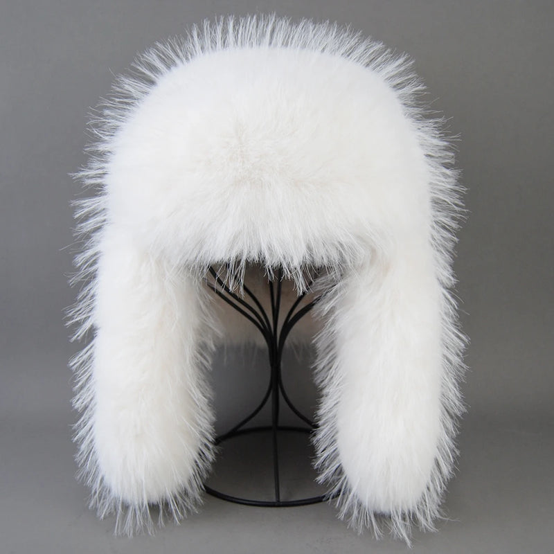 Unisex Winter Earflap Cap High-end Luxury Fur Warm Ear Cap Hat-Winter Hats-Arimonz-Arimonz