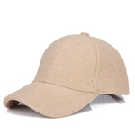 Unisex Wool Felt Solid Color Casquette Trucker Hat Baseball Cap-Women's Caps-Arimonz-Arimonz