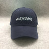 Unisex Wool Felt Solid Color Casquette Trucker Hat Baseball Cap-Women's Caps-Arimonz-Deep blue letter-21-23in-Arimonz