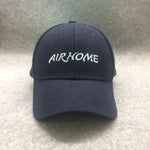 Unisex Wool Felt Solid Color Casquette Trucker Hat Baseball Cap-Women's Caps-Arimonz-Deep blue letter-21-23in-Arimonz