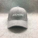 Unisex Wool Felt Solid Color Casquette Trucker Hat Baseball Cap-Women's Caps-Arimonz-Light grey letter-21-23in-Arimonz