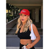 USA Flag Cotton Trucker Hat Classic Patriotic Adjustable Baseball Cap-Women's Caps-Arimonz-Arimonz