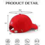 USA Flag Cotton Trucker Hat Classic Patriotic Adjustable Baseball Cap-Women's Caps-Arimonz-Arimonz
