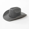 USPOP Unisex Wool Felt Cowboy Hat with Studded Belt Spring Autumn 100% Wool Fedora Wide Brim Curved Edge Outdoor Warm Hat-Arimonz-Arimonz