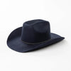 USPOP Unisex Wool Felt Cowboy Hat with Studded Belt Spring Autumn 100% Wool Fedora Wide Brim Curved Edge Outdoor Warm Hat-Arimonz-Arimonz