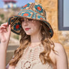 UV Protection Straw Fisherman Hat with Flower Beach Sun Bucket Hat-Hats-Xinyao Brothers Official Store-Arimonz