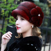 Natural Whole Fur Winter Cap Warm Fashion Real Mink Fur Hat