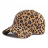 Women Leopard Pattern Corduroy Baseball Cap Men Retro Snapback Hat