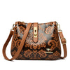 Women Retro Printed Shoulder Bag Crossbody Messenger Handbag