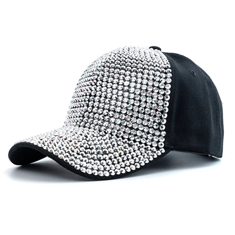 Diamond Inlay Baseball Cap Streetwear Adjustable Fashion Hat