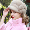 Natural Whole Fur Winter Cap Warm Fashion Real Mink Fur Hat