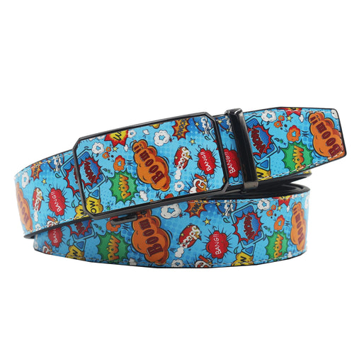 Casual Ratchet Belt with Automatic Buckle Pattern Belt