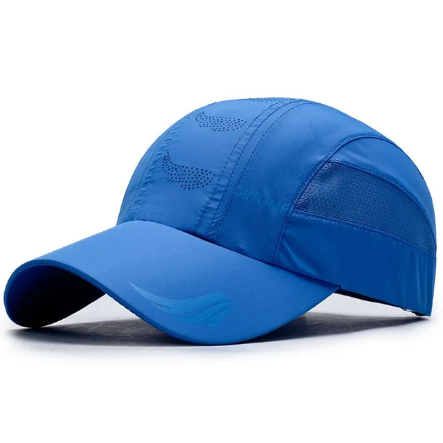 Sports Baseball Cap Quick Dry Women Solid Snapback Bone Mesh Hat