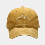 Mountain Range Embroidery Baseball Caps Adjustable Snapback