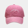 Mountain Range Embroidery Baseball Caps Adjustable Snapback