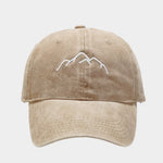 Mountain Range Embroidery Baseball Caps Adjustable Snapback