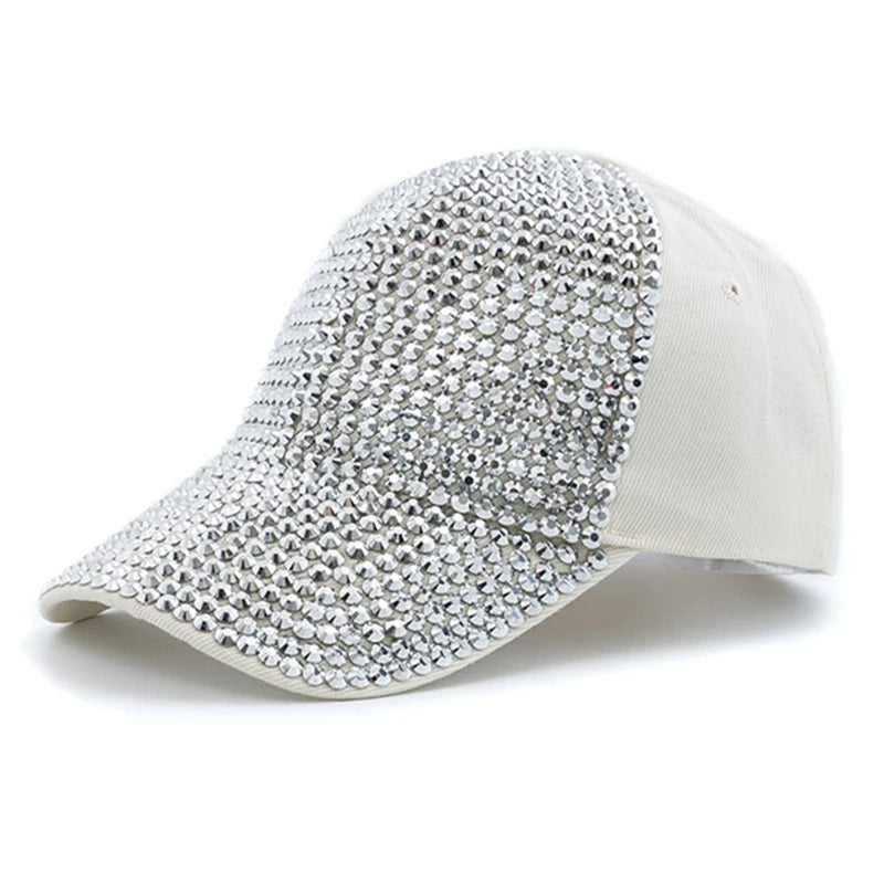 Diamond Inlay Baseball Cap Streetwear Adjustable Fashion Hat