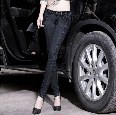 Low Waist Women Skinny Stretch Pencil Pants Jeans