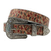 Flower Diamond Wide Buckle Belt For Women men Vintage Rhinestone Belt