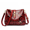 Women Retro Printed Shoulder Bag Crossbody Messenger Handbag