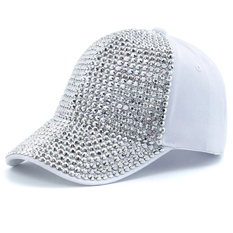 Diamond Inlay Baseball Cap Streetwear Adjustable Fashion Hat