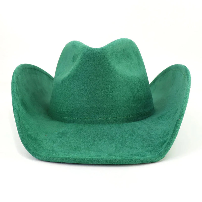 Western Big Roll Brim Cowboy Top Hat Felt Fedora Outdoor Hat