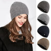 Velvet Pullover Knitted Hat Outdoor Warm Protection Thick Woolen Hat-Winter Hats-Arimonz-Arimonz
