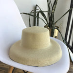 Vintage Audrey Hepburn Straw Big Brim Bell-shaped Summer Sun Hat-Summer Hats-Arimonz-Beige-Arimonz